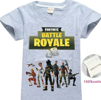 Fortnite kids shirt grijs